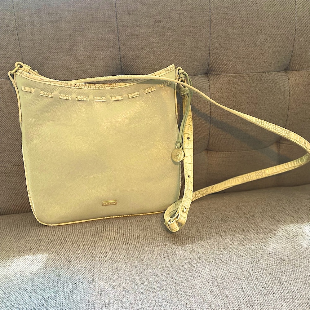 Light blue & cream Brahmin crossbody bag NWT